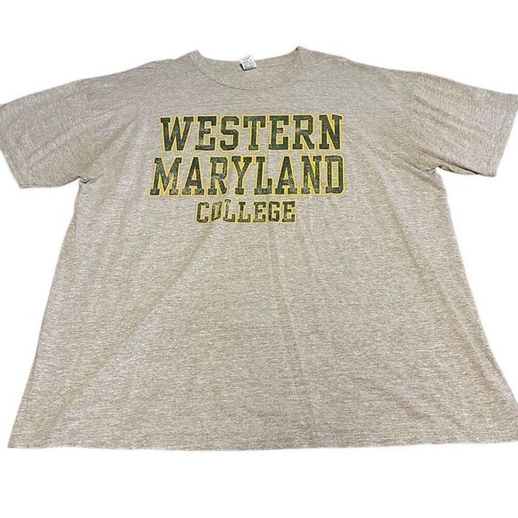 Vintage Russell Western Maryland College USA Made Graphic T Shirt Mens Size XXL - Picture 1 of 5